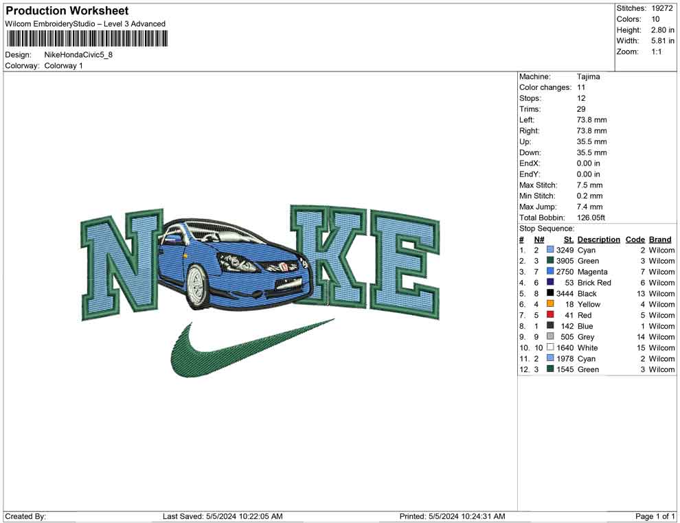Nike Honda Civic