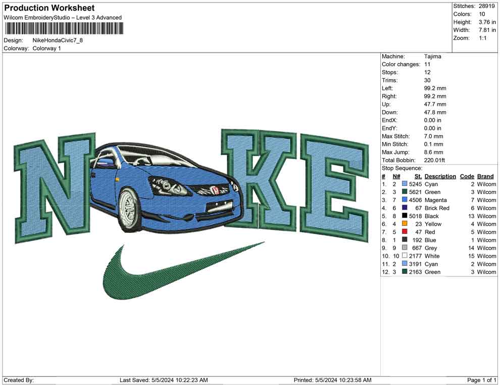 Nike Honda Civic