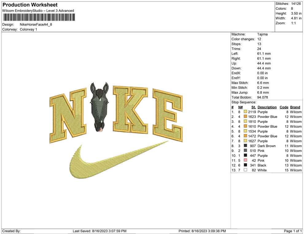 Nike Horse face A