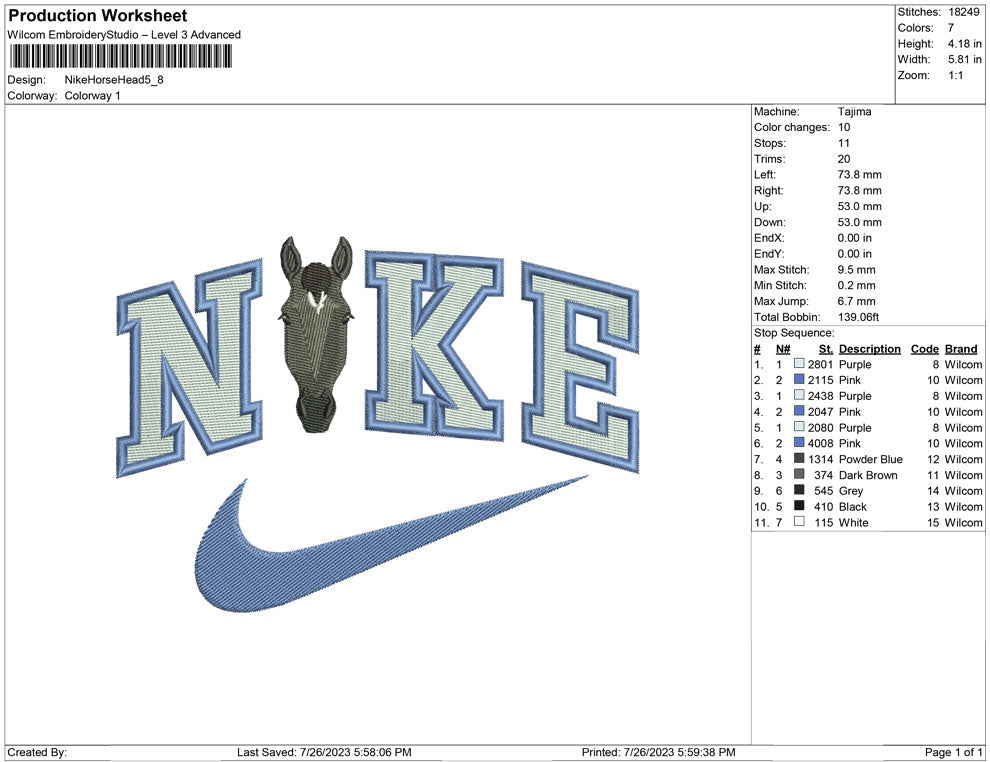 Nike Horse Head