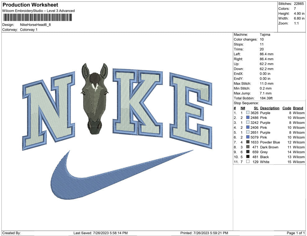 Nike Horse Head
