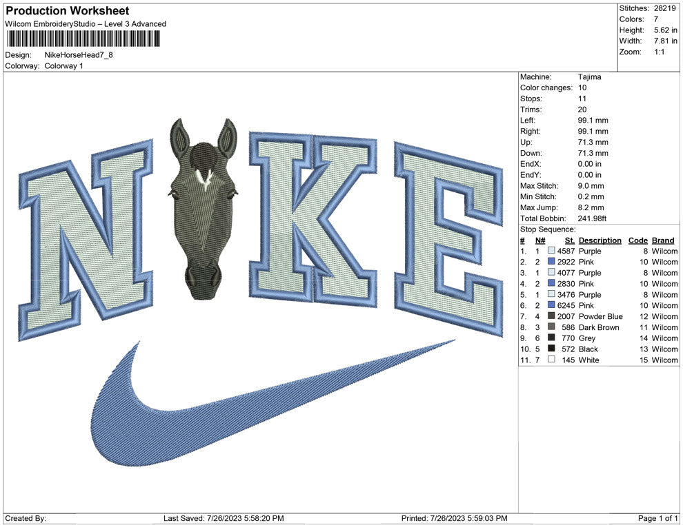 Nike Horse Head