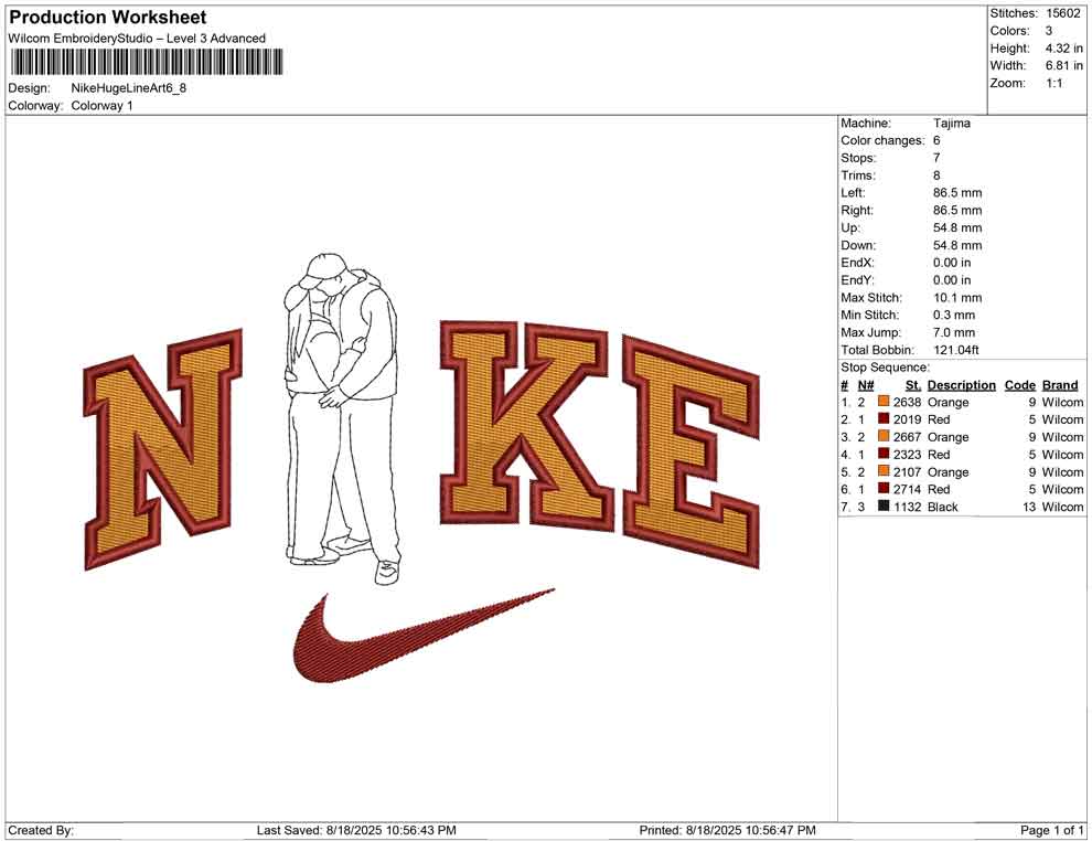 Nike Huge Line Art