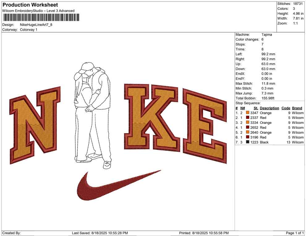 Nike Huge Line Art