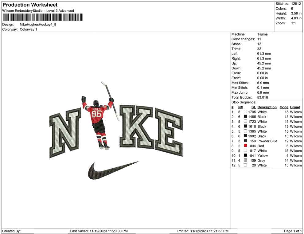 Nike Hughes Hockey