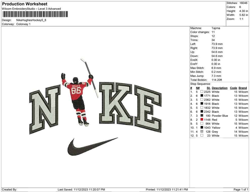 Nike Hughes Hockey