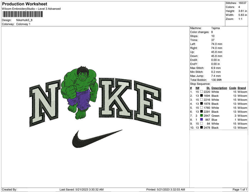 Nike Hulk