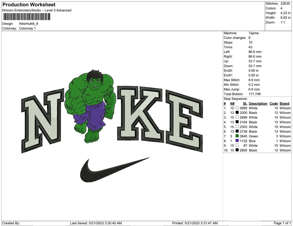 Nike Hulk