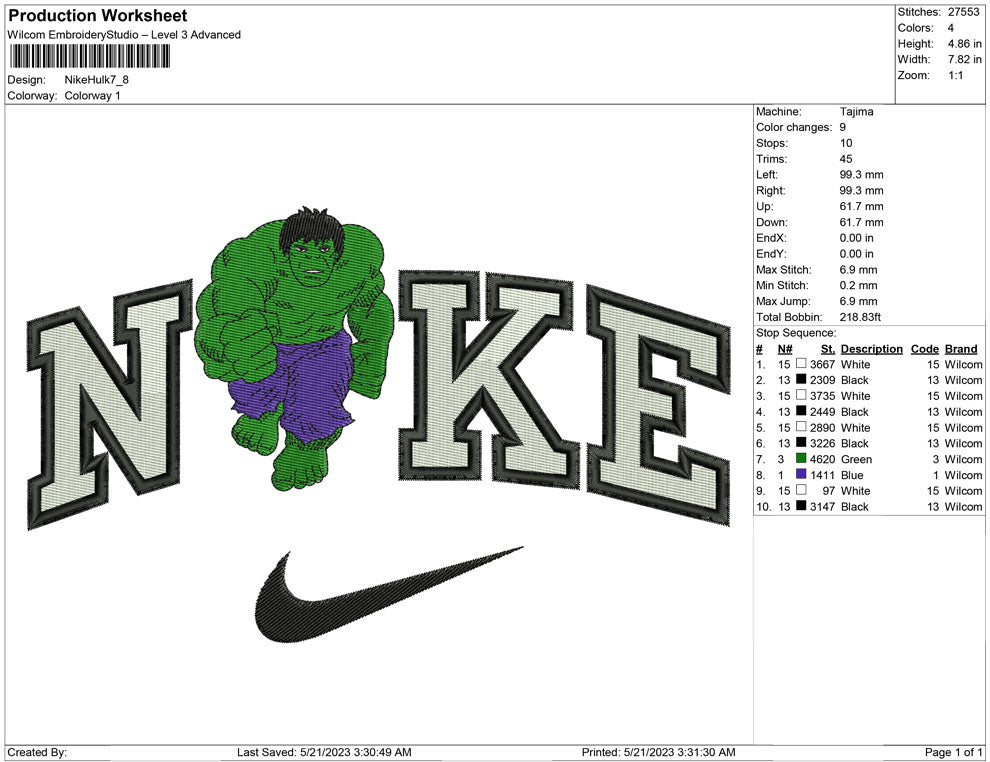 Nike Hulk