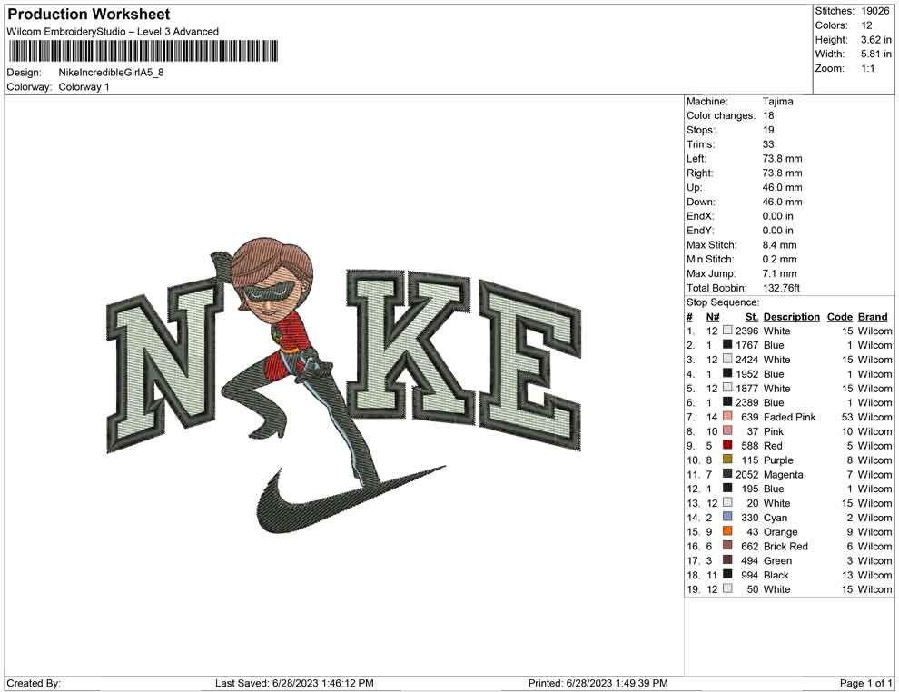 Nike Incredible Girl A