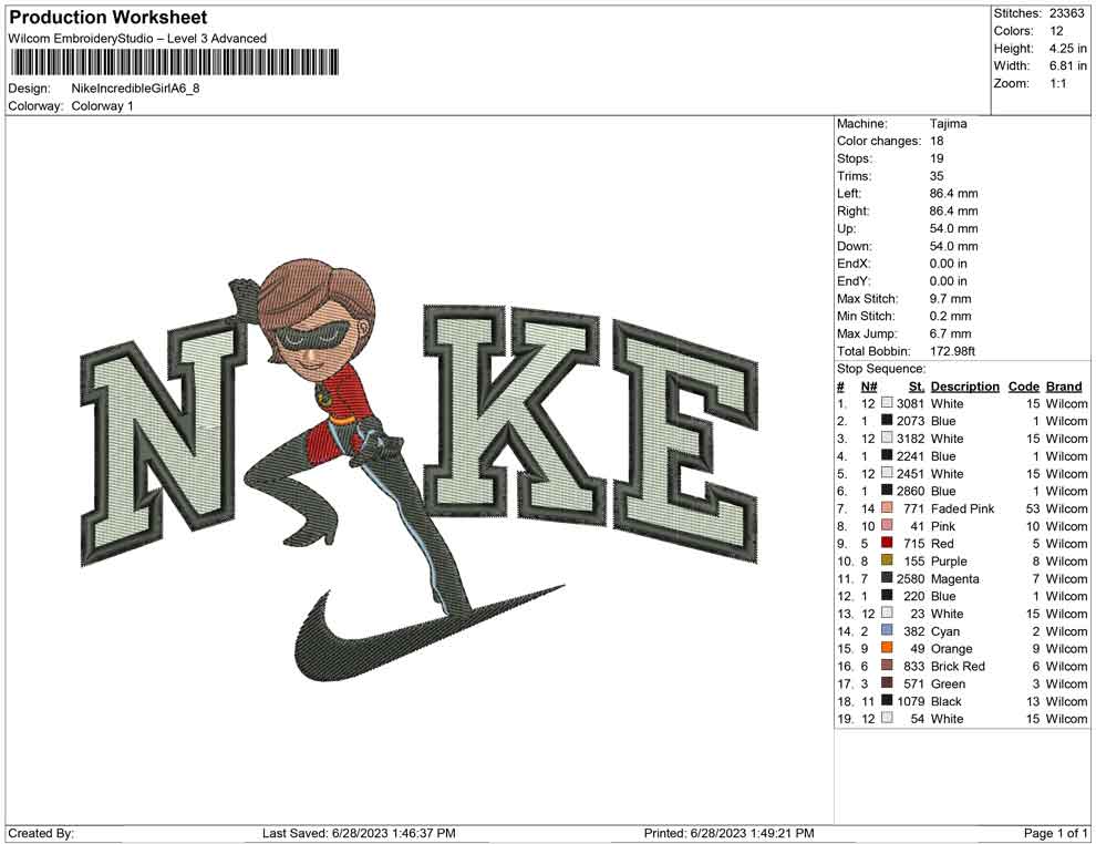 Nike Incredible Girl A