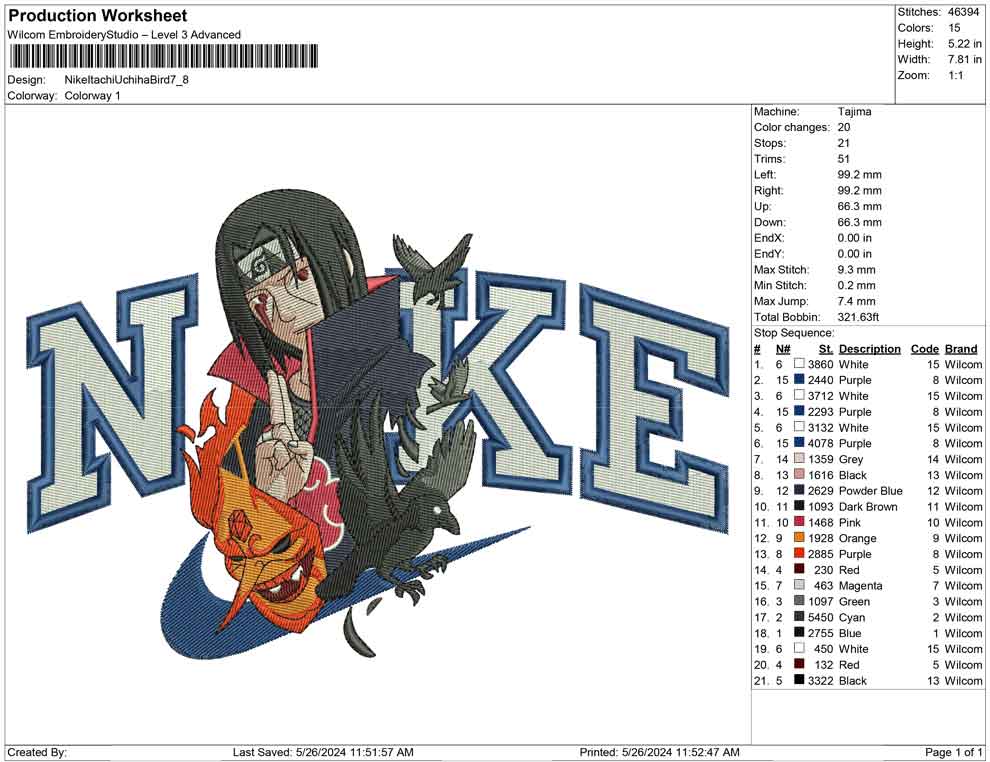 Nike Itachi Uchiha Bird