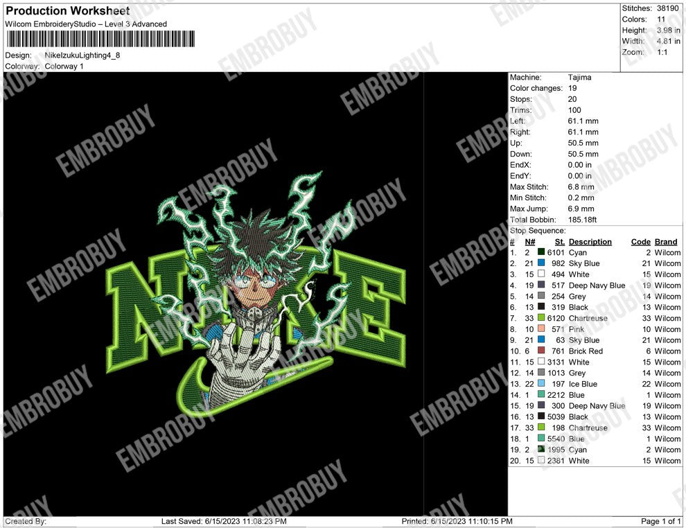 Nike Izuku Lighting