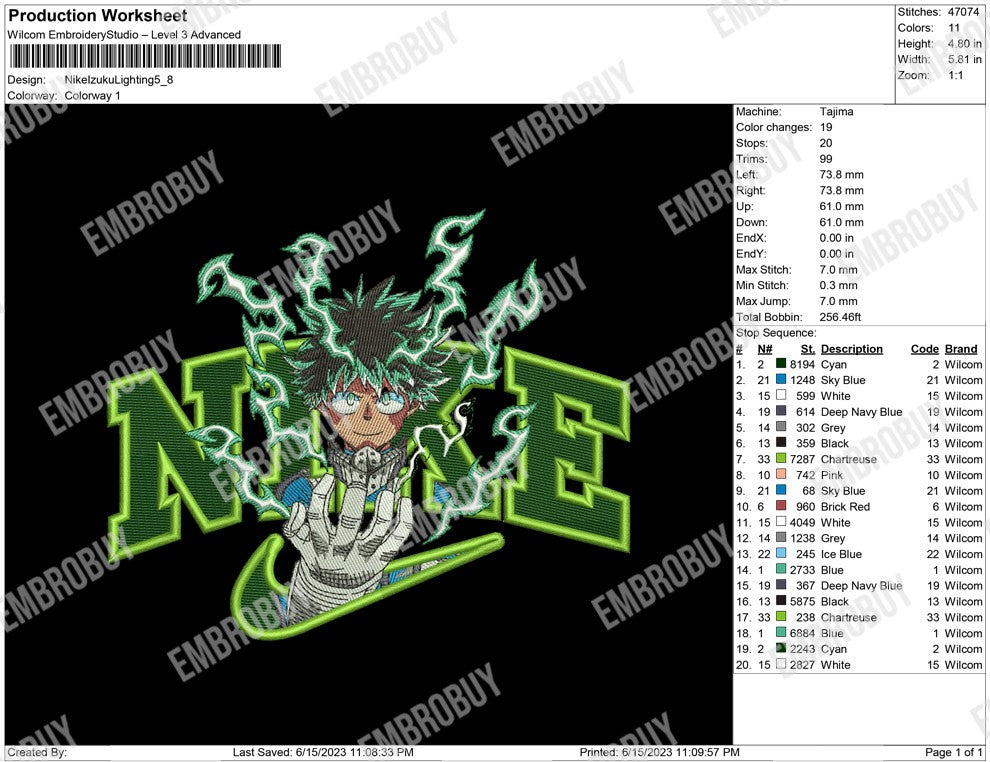 Nike Izuku Lighting