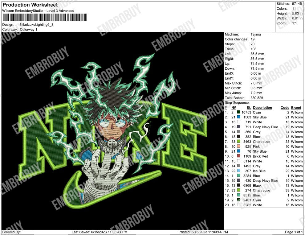 Nike Izuku Lighting