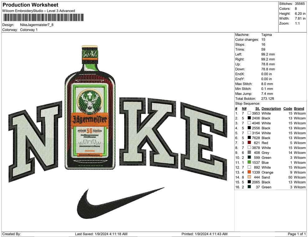 Nike Jagermaister Bottle