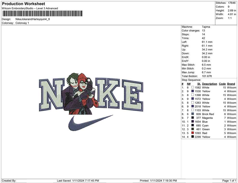 Nike Joker and Harley Queen