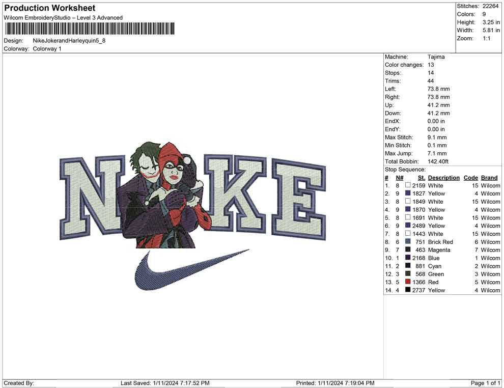 Nike Joker and Harley Queen