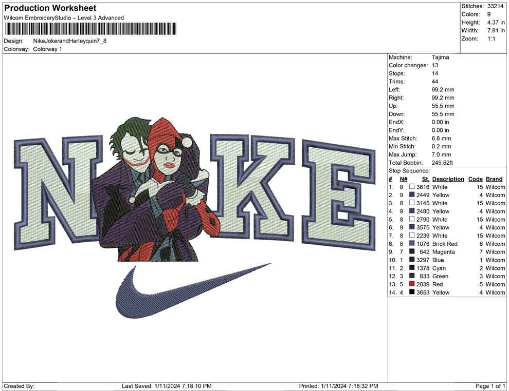 Nike Joker and Harley Queen