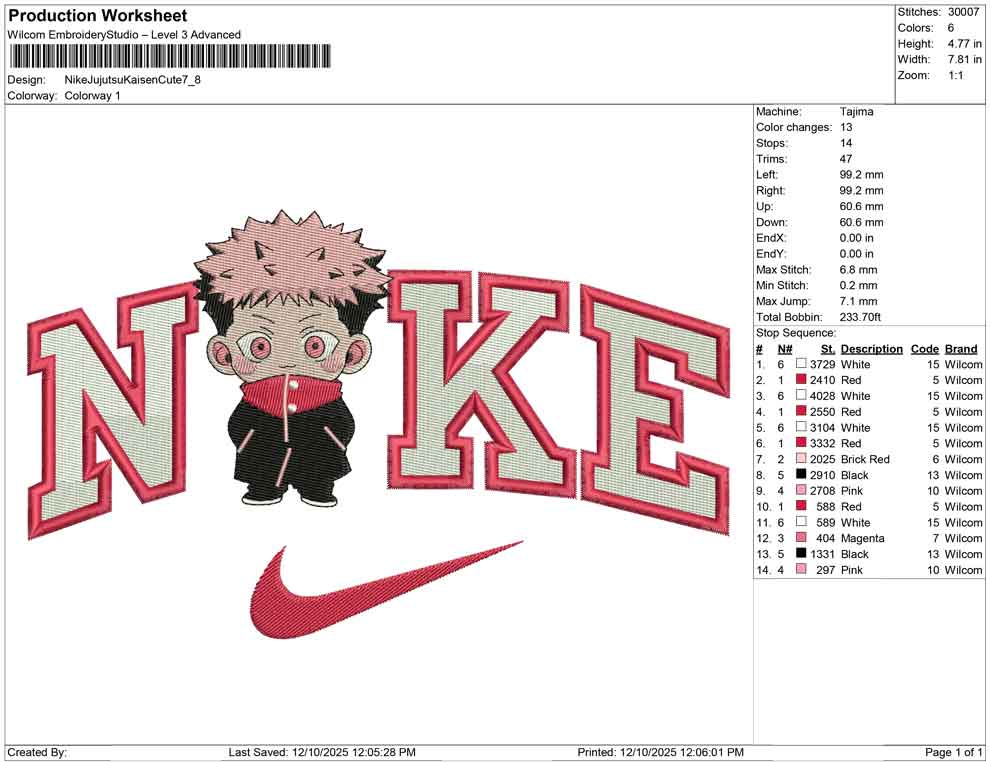 Nike Jujutsu Kaisen Cute