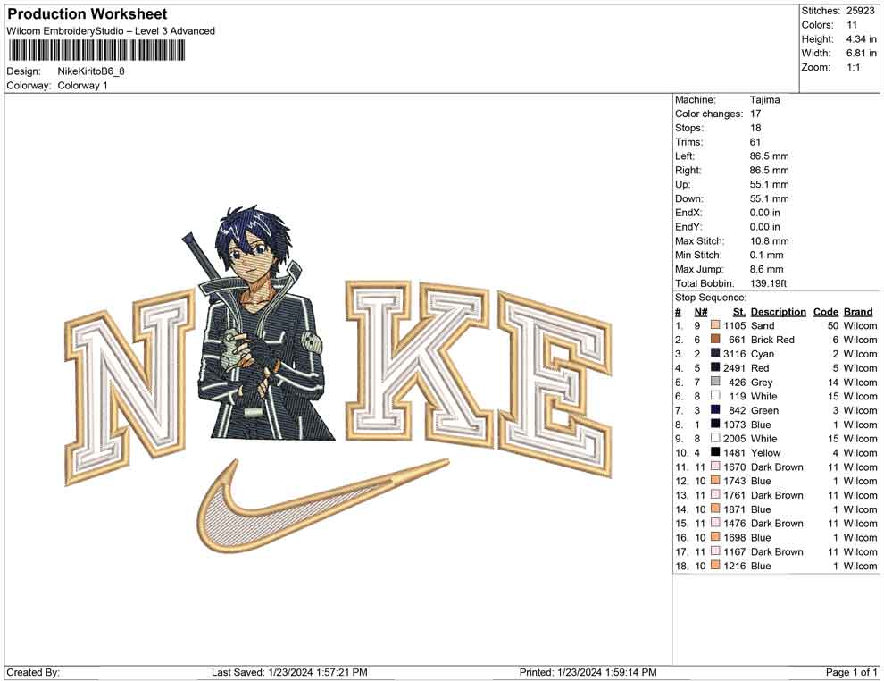 Nike kirito B