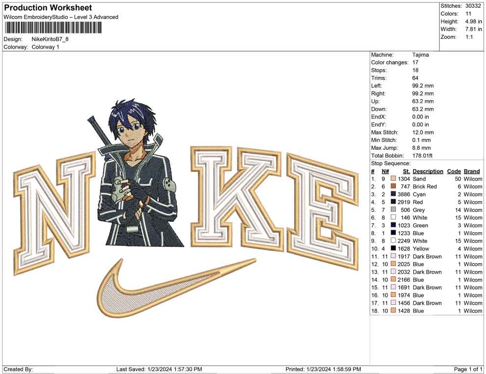 Nike kirito B