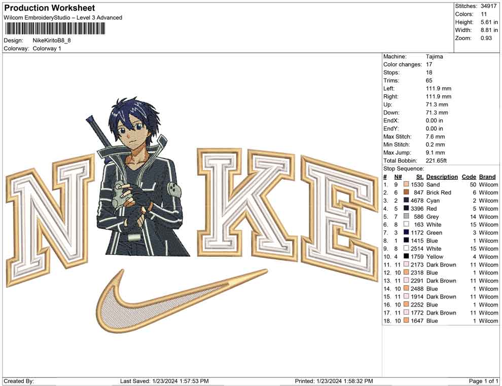 Nike kirito B