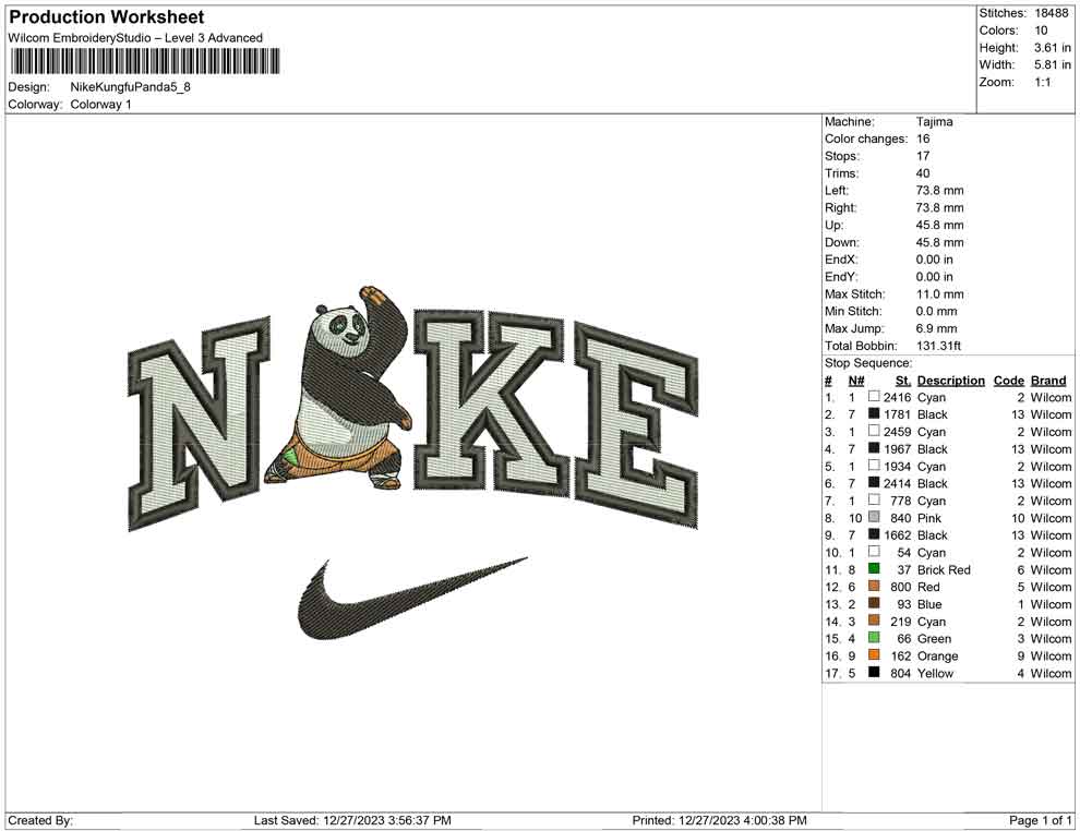 Nike Kungfu Panda