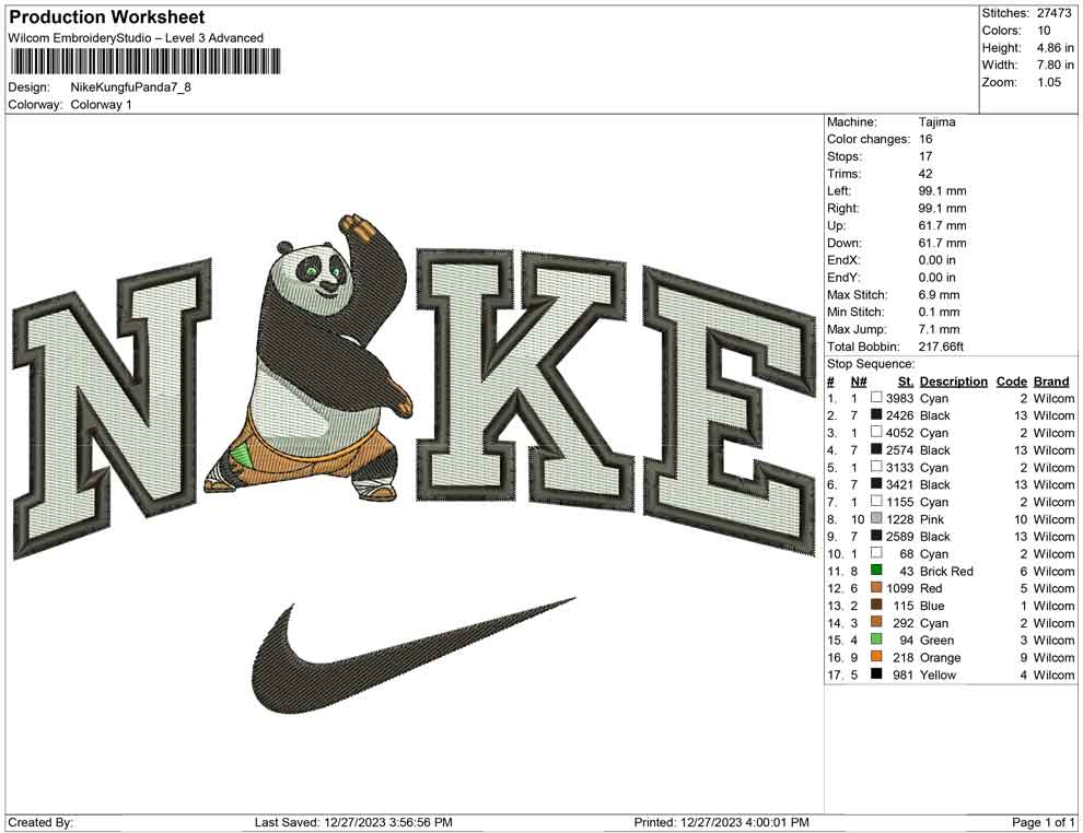 Nike Kungfu Panda