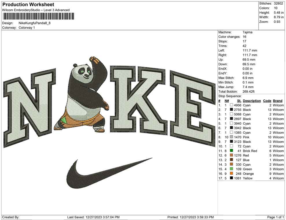 Nike Kungfu Panda