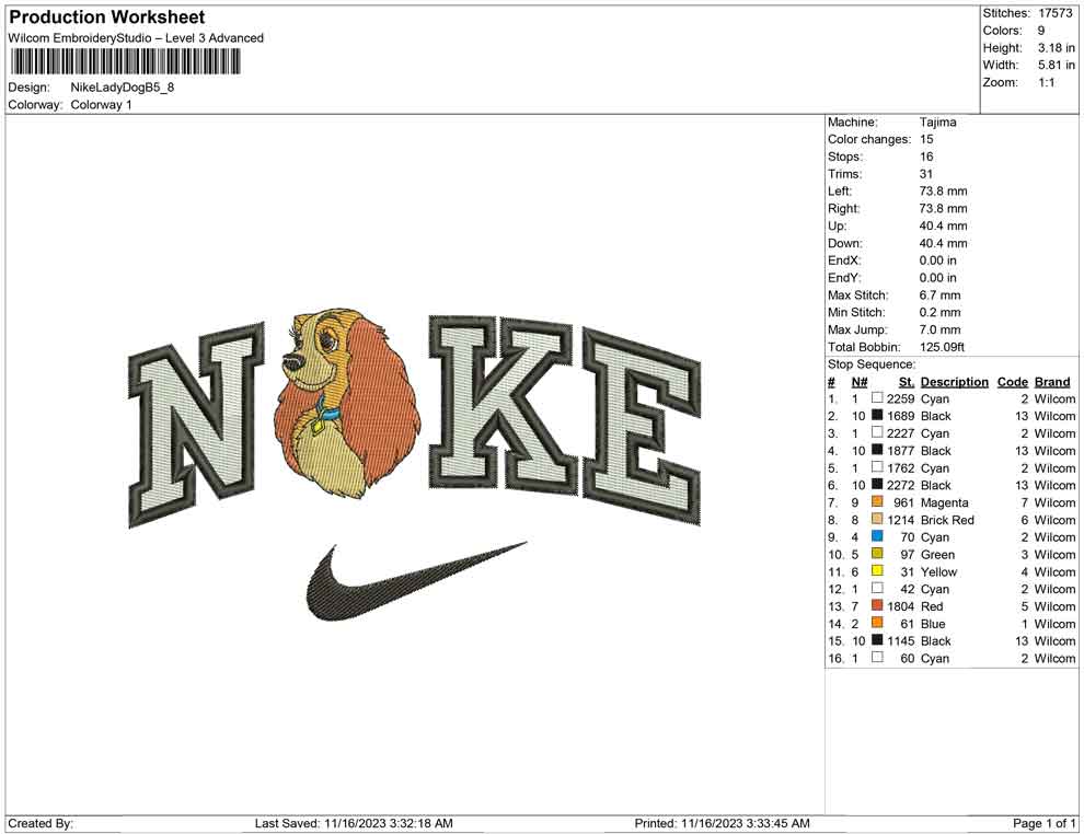 Nike Lady Dog B