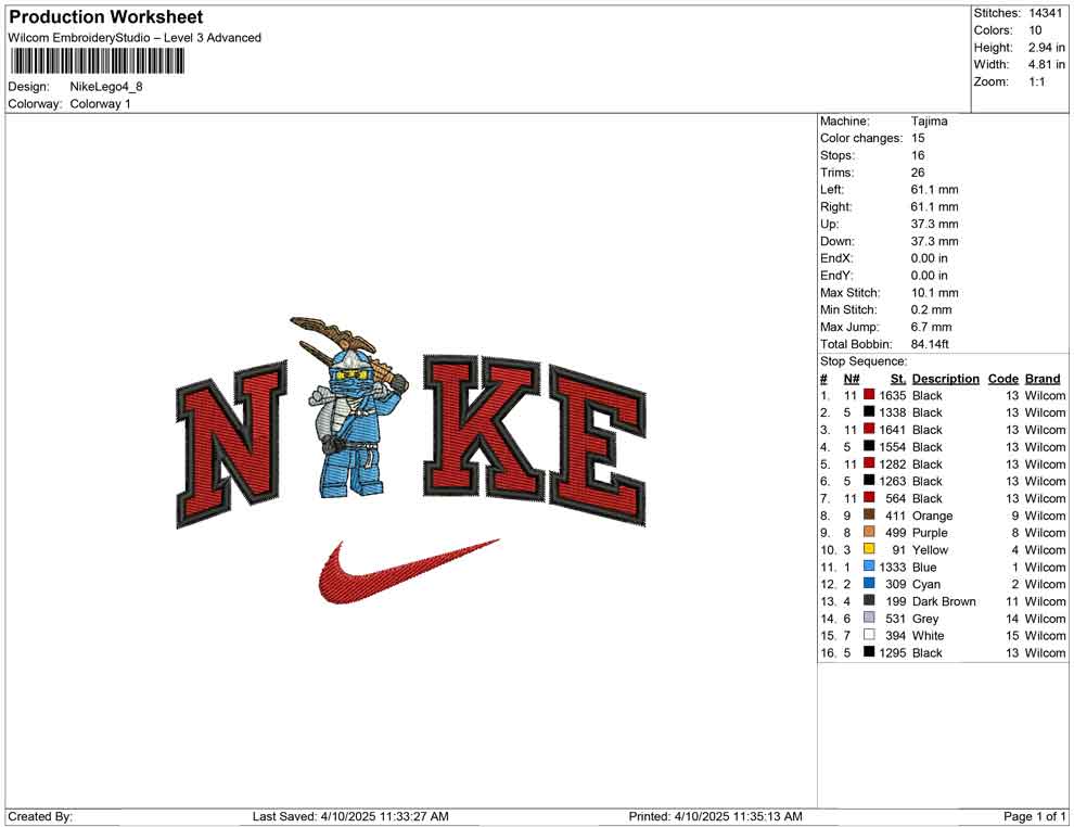 Nike Lego