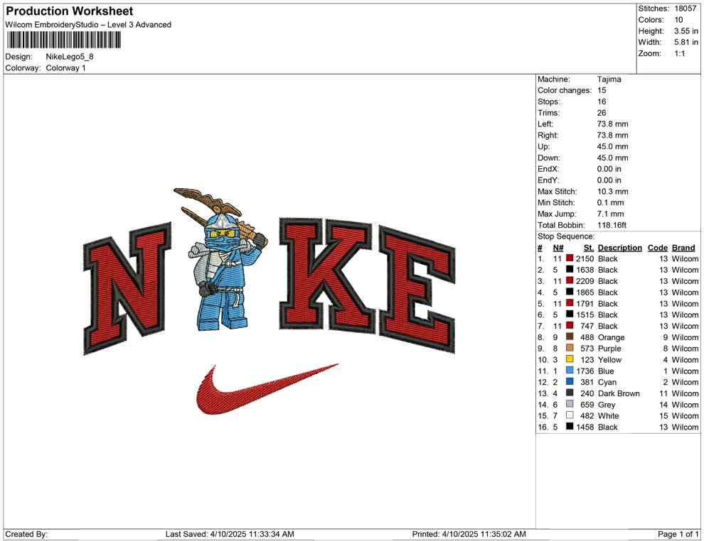 Nike Lego