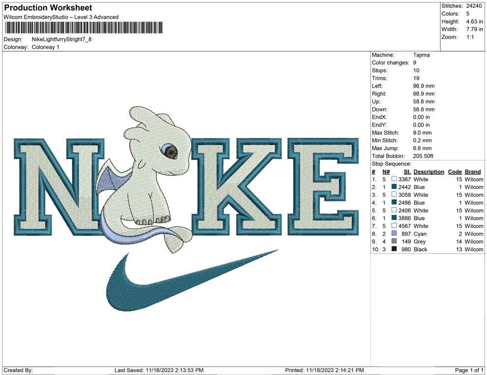 Nike Light furry Stright