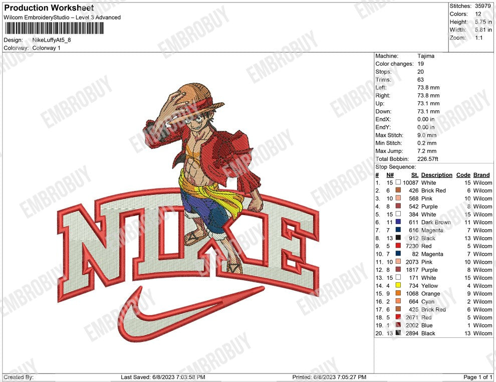 Nike Luffy At
