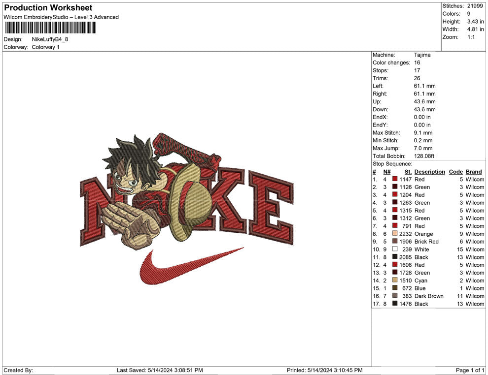 Nike Luffy B