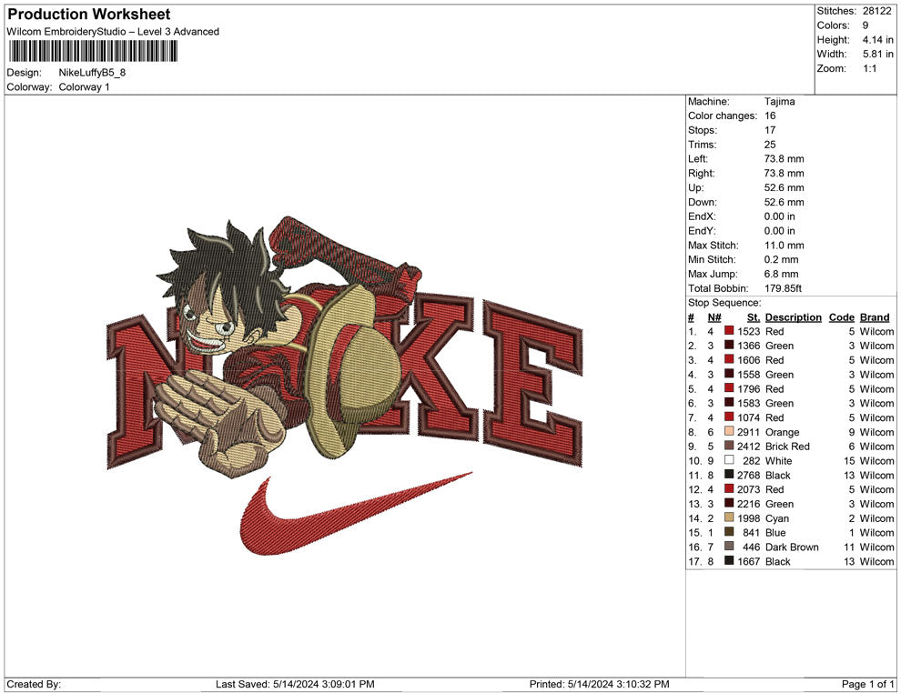 Nike Luffy B