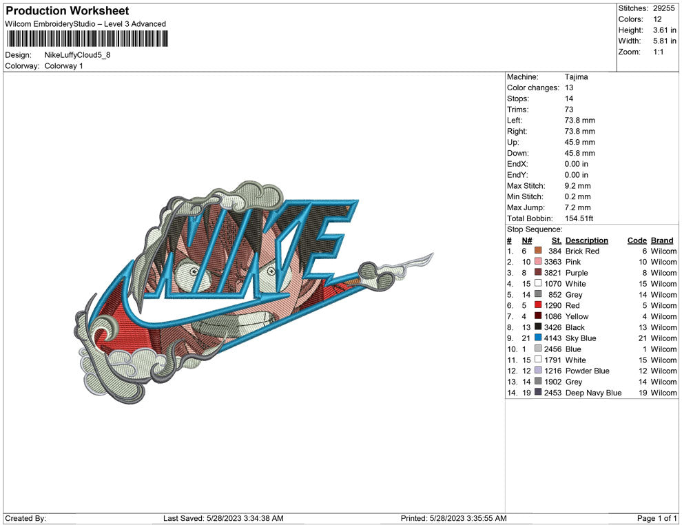 Nike Luffy Cloud