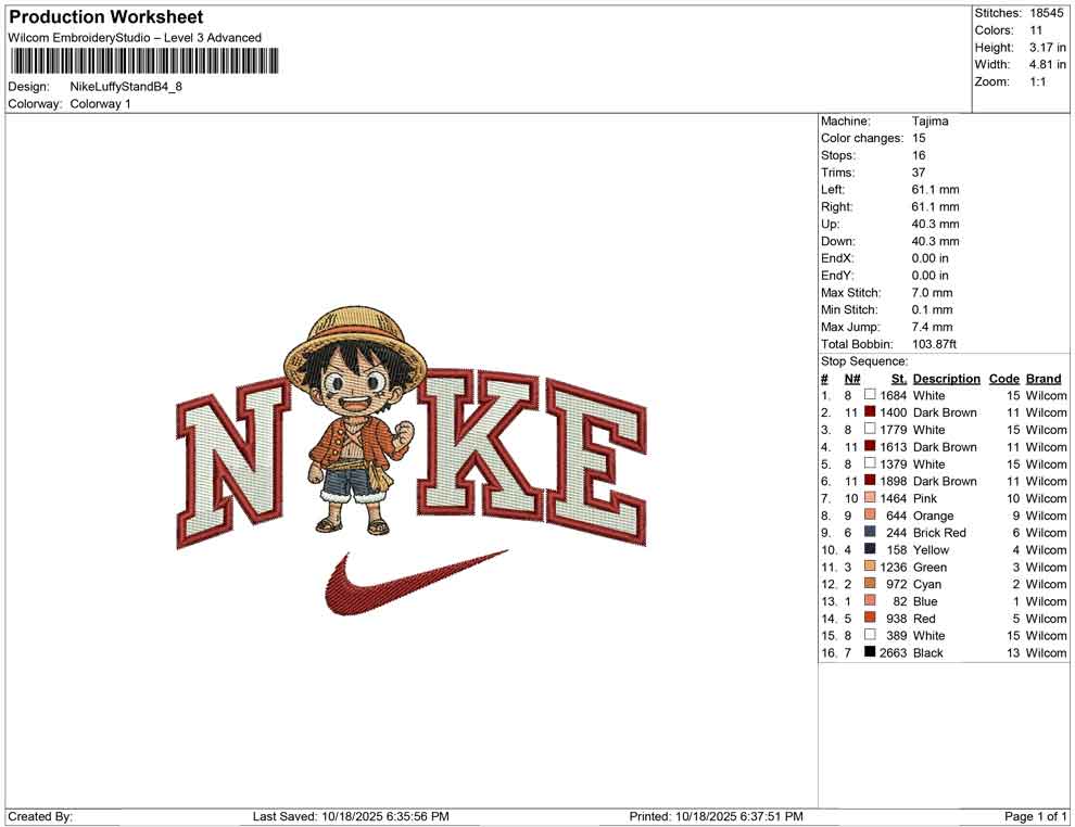 Nike Luffy Stand B
