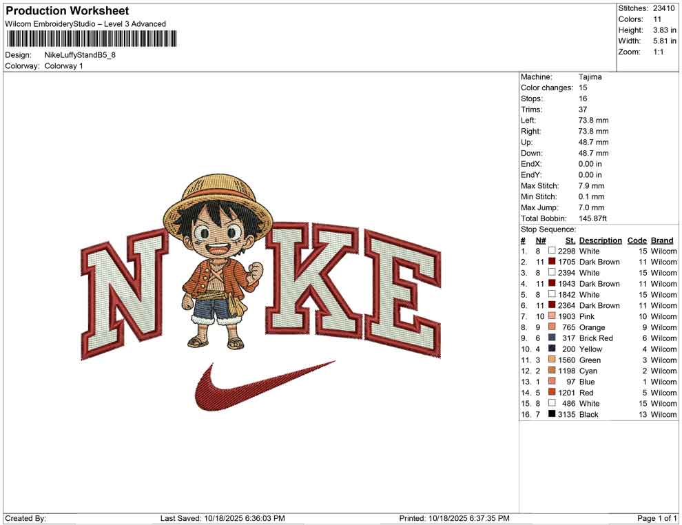 Nike Luffy Stand B