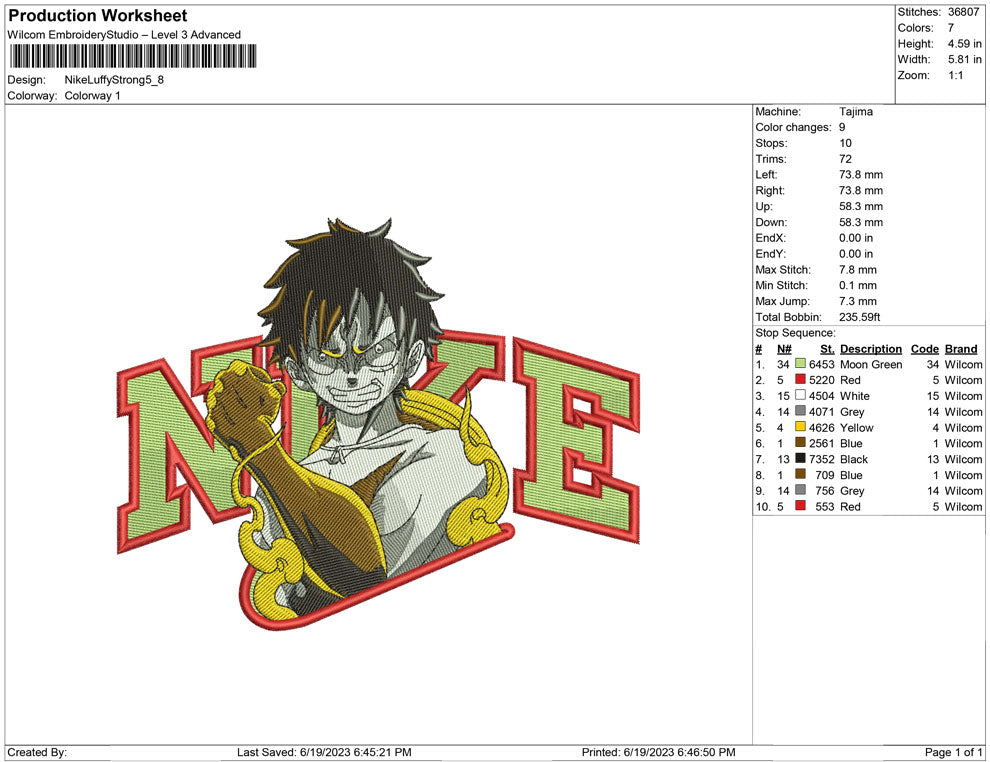 Nike Luffy Strong