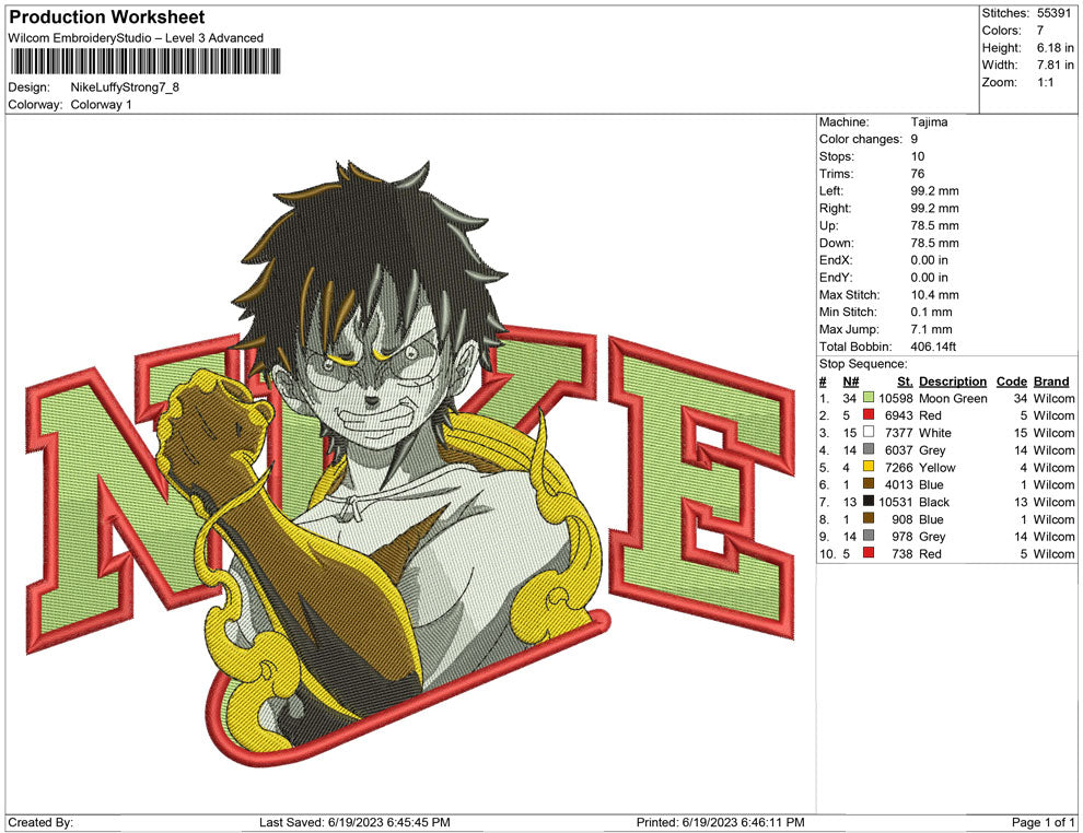 Nike Luffy Strong