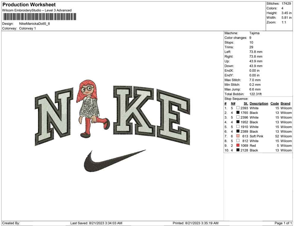 Nike Manicka Doll