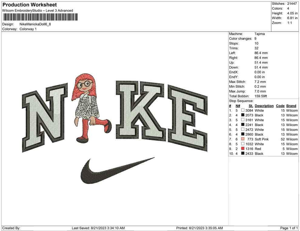 Nike Manicka Doll