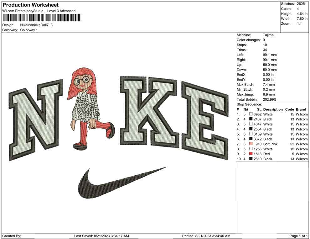 Nike Manicka Doll