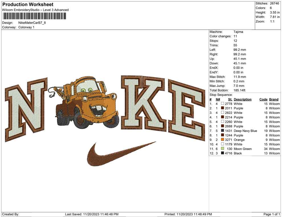 Nike Mater Car B