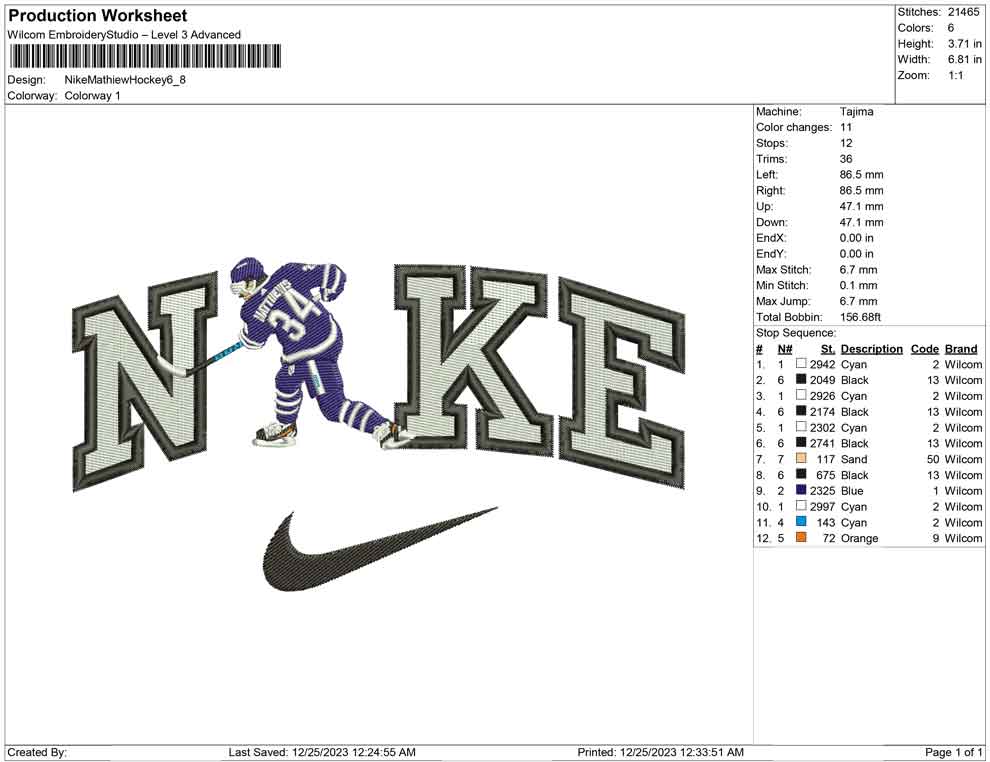 Nike mathiew hockey