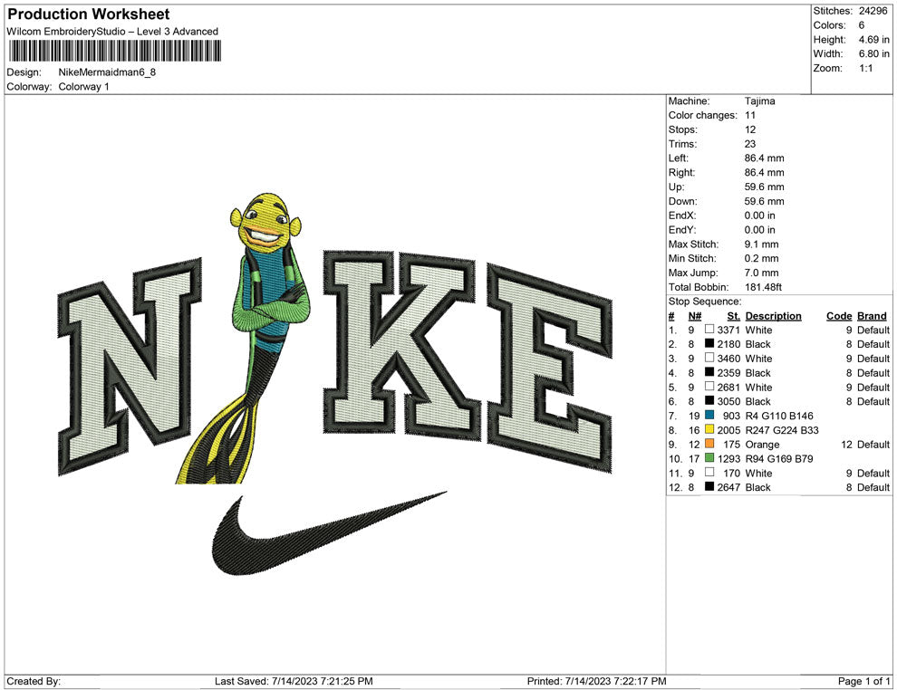 Nike Mermaidman