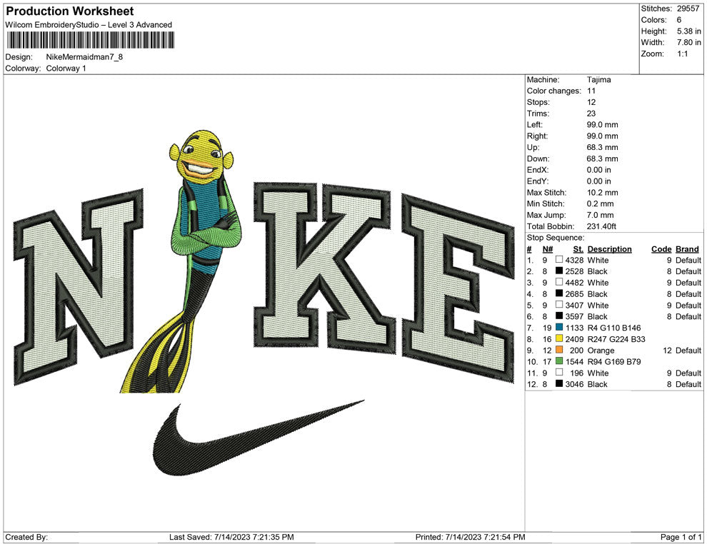 Nike Mermaidman