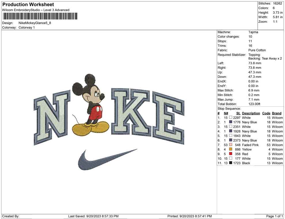 Nike Mickey Glance